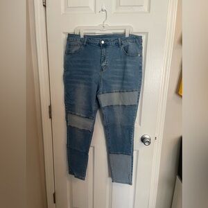 Patchwork Skinny Jeans